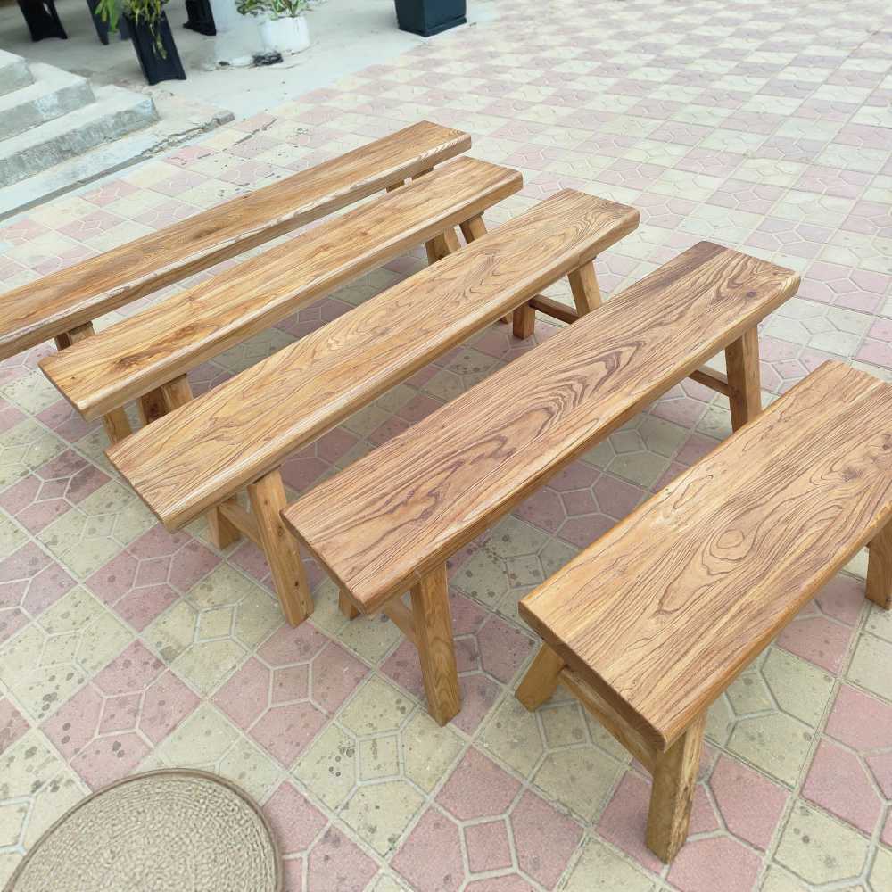 나무 벤치 벤취 테라스 정원 쉼터 방부처리 장 의자 80cm - 상세 이미지 5