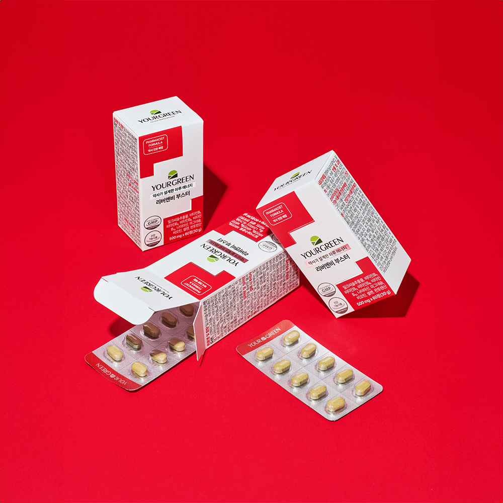 유어그린 밀크씨슬 리버앤비 직장인 고순도 130mg 간건강 고함량비타민B 60정, 3개 - 상세 이미지 2