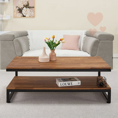 2단수납 거실큰테이블 2단거실테이블