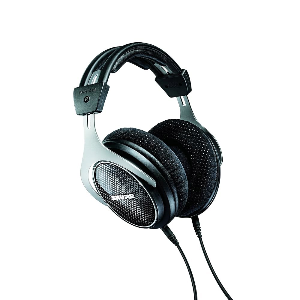Shure SRH1540 프리미엄 클로즈드 백 고음 확장 오디오/사운드 (SRH1540-BK) 드라이버 음악가 위해 포함, 네오디뮴 헤드폰, 전문 오디오 및 제작 40mm 애호가를 - 상품 이미지