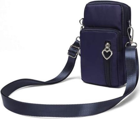 [해외]야외 땀 방지 러닝 암백 크로스바디 어깨 캐주얼 지갑 백 짐 피트니스 휴대폰 키 홀더 13 Pro/ 12 Pro/Xs Max/Xr 갤럭시 노트 10 P30 Pro 블루 Bl