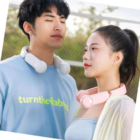 휴대용선풍기 3세대 폴딩 급속 냉각패드 목에거는선풍기 넥풍기 넥