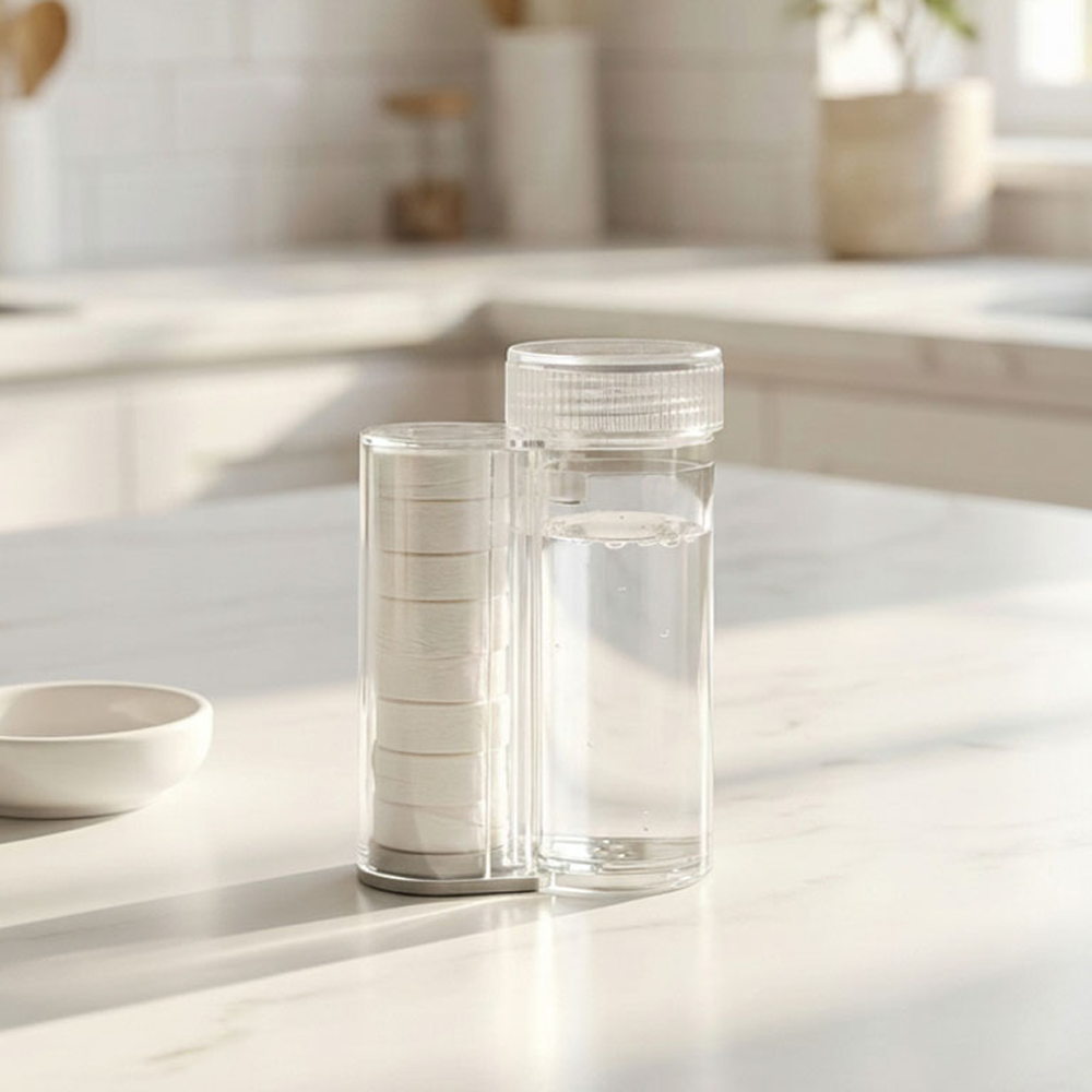 라떼 압축 티슈 500매 [100%천연원단] 국내생산 동전 코인 티슈