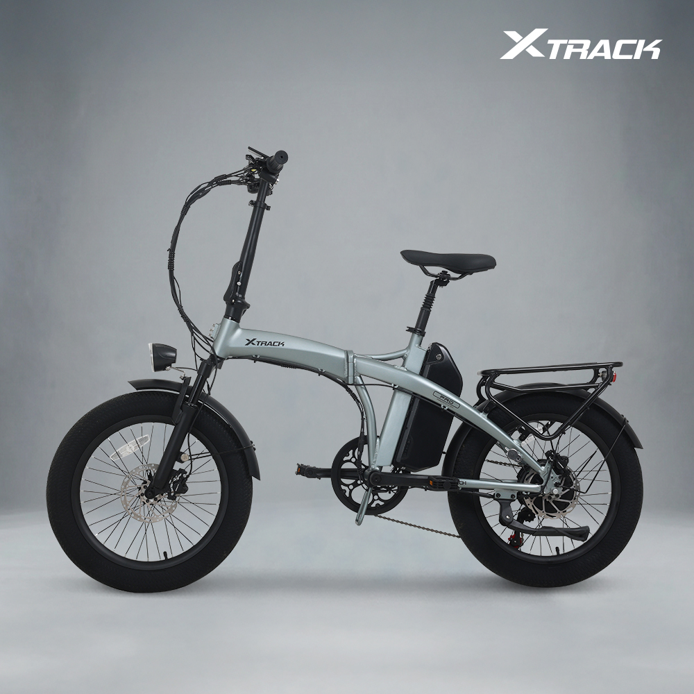 엑스트랙 프로 최대850W 접이식 출퇴근 배달용 전기자전거 48V 20Ah, 스텐실버, 50.8cm(20인치)