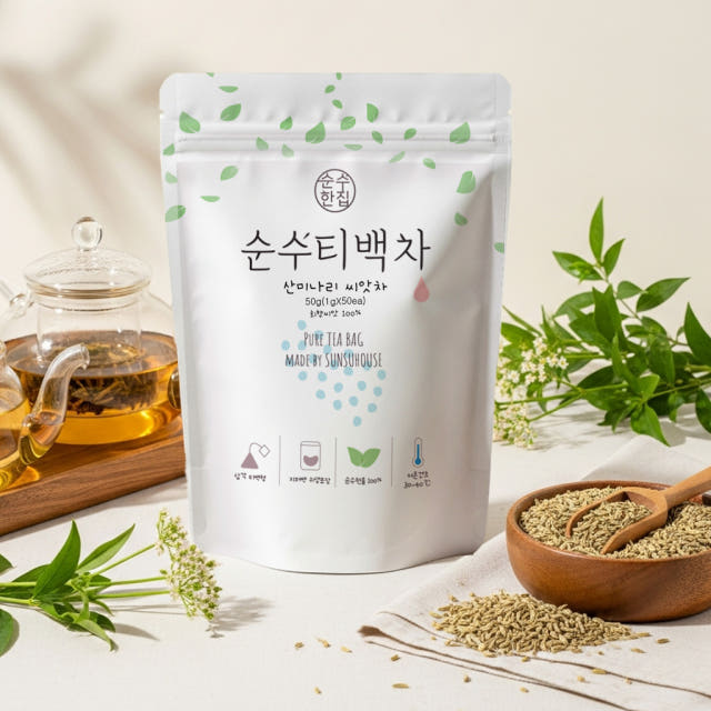 순수한집 산미나리씨앗차 회향차 티백 50개입