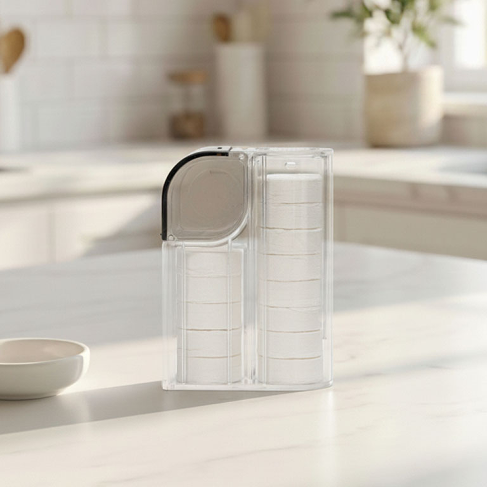 라떼 압축 티슈 500매 [100%천연원단] 국내생산 동전 코인 티슈