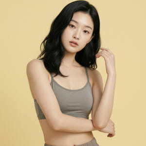 여성 모달 브라캡 나시 브라탑 노와이어 캡내장 일체형 민소매 캐미솔 빅사... 착용 후기 | 사이즈/핏 총정리 - 상품 이미지 3