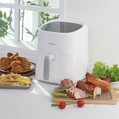 에어프라이어 바스켓형 3.5L 가정용 에어프라이기 유리 저소음