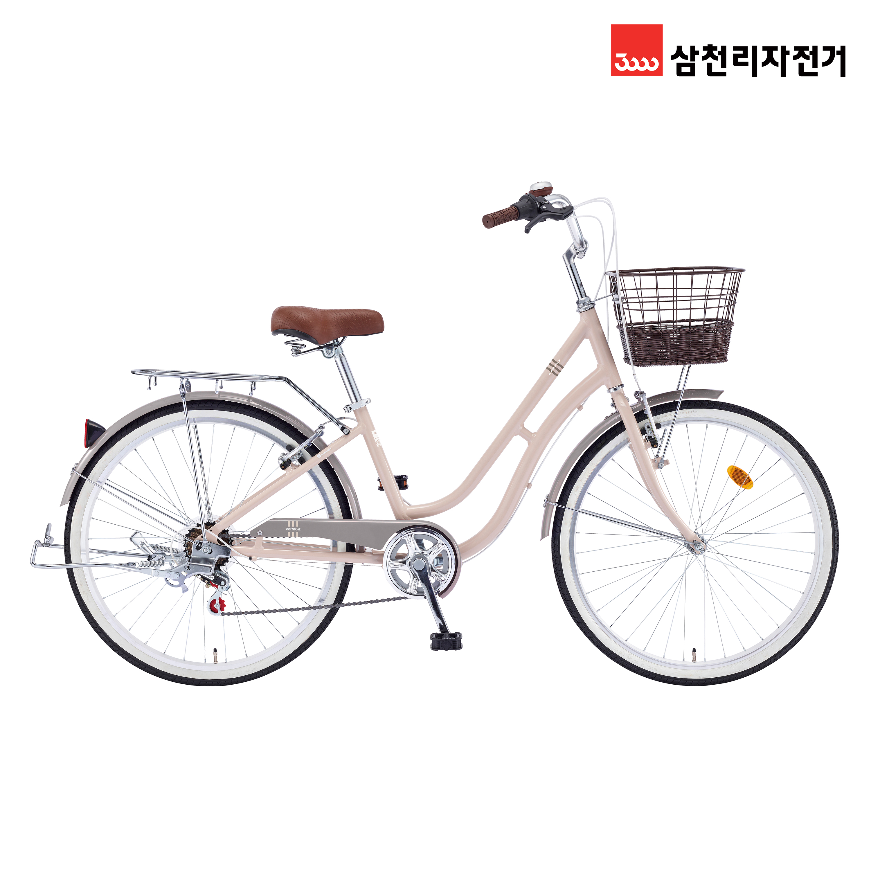 2025 삼천리 26 프림로즈 7단 - 100% 조립 클래식 디자인 여성 바구니 생활자전거 - 상세 이미지 2