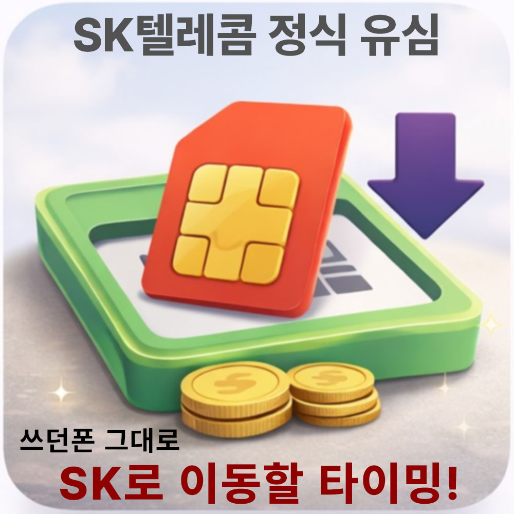 SKT유심 번호이동 SK텔레콤 개통 자급제폰 후불유심 통신사이동 셀프개통 - 상세 이미지 5