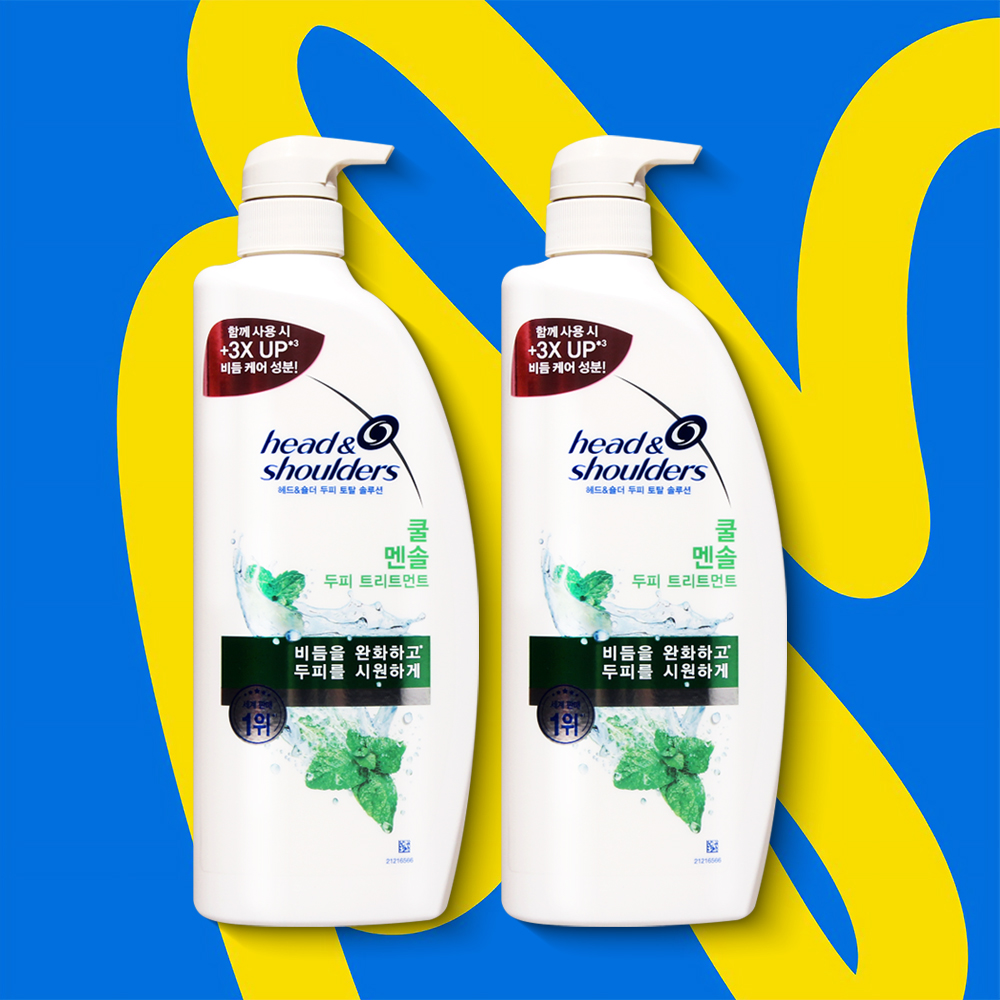 헤드앤숄더 쿨멘솔 트리트먼트 850ml 2개 - 상품 이미지
