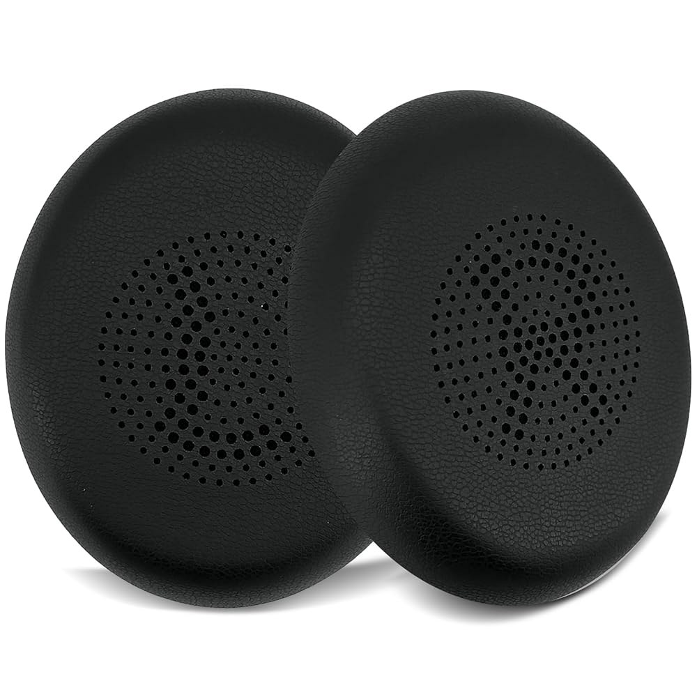 LRZMOLS Jabra Elite 45h Evolve2 무선 포함 교체용 USB UC 온이어 단백질 헤드셋용 40UC 40 블랙 가죽 65MS 40MS MS 65 이어패드 쿠션, - 상품 이미지