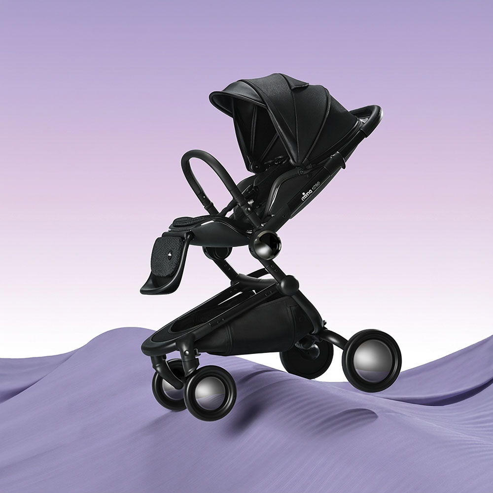 미마 크레오 절충형 유모차 충격완화 소재 시트 블랙