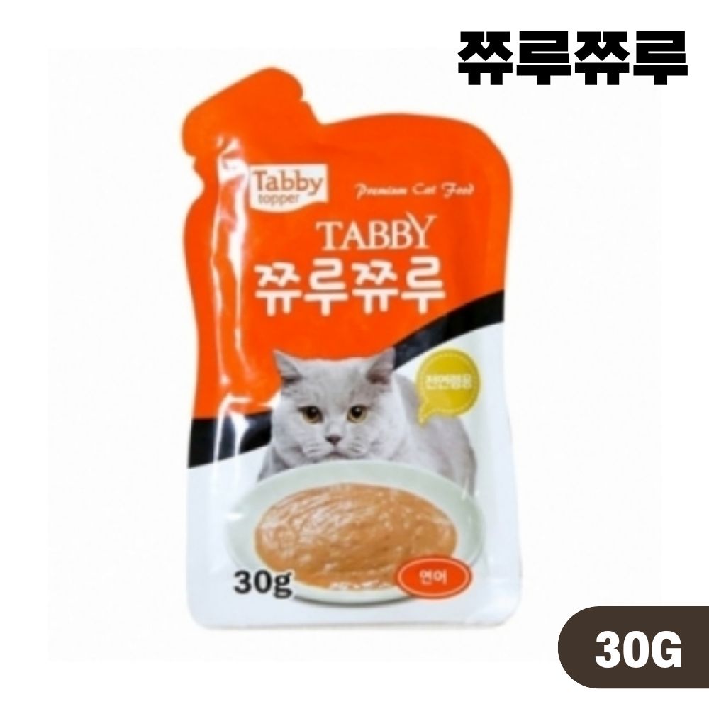 테비 쮸루쮸루 파우치 고양이 간식 습식 8종 콤보, 30g, 8개 - 상세 이미지 5