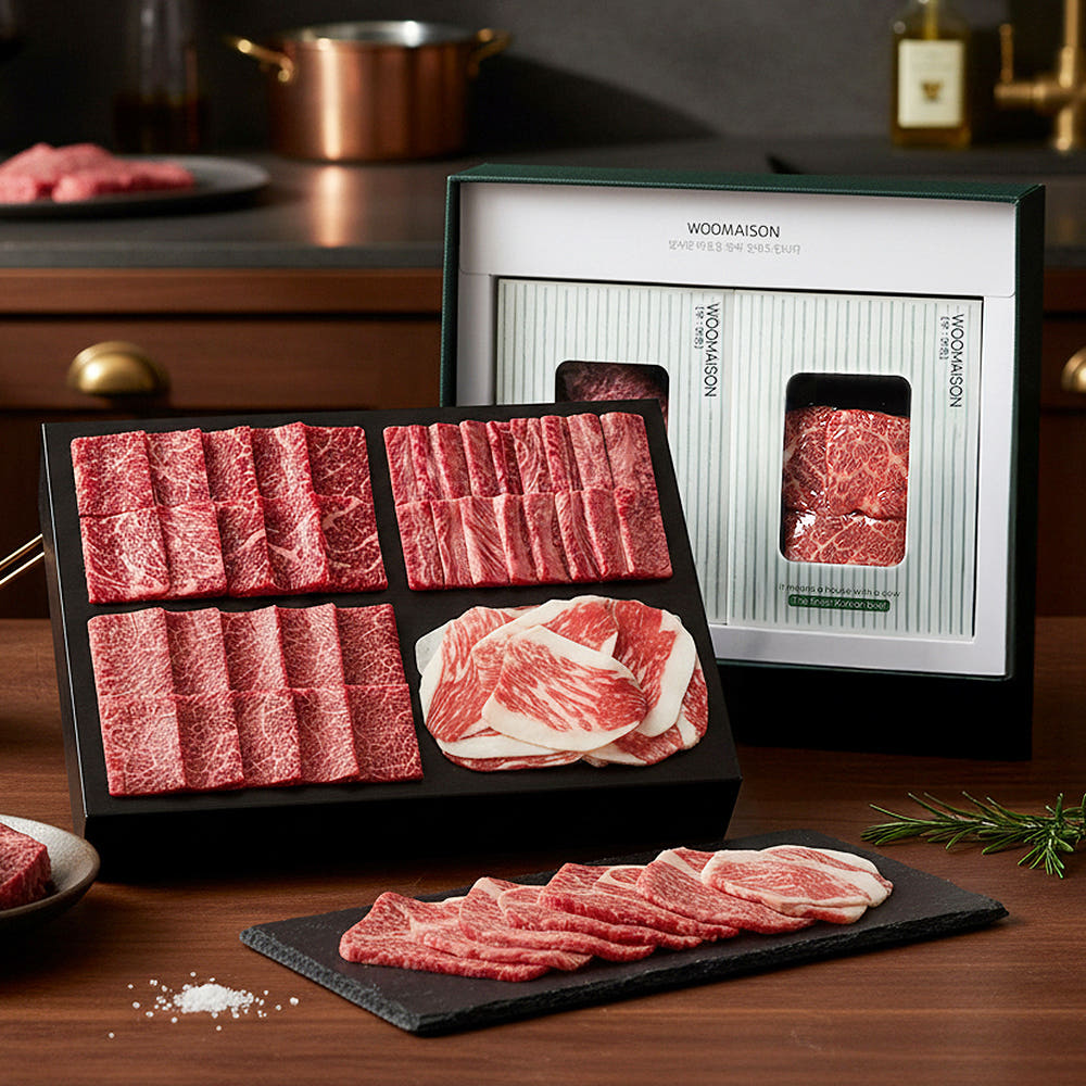 한우 ++1등급 마장동 소고기 구이용 1kg (골드세트)