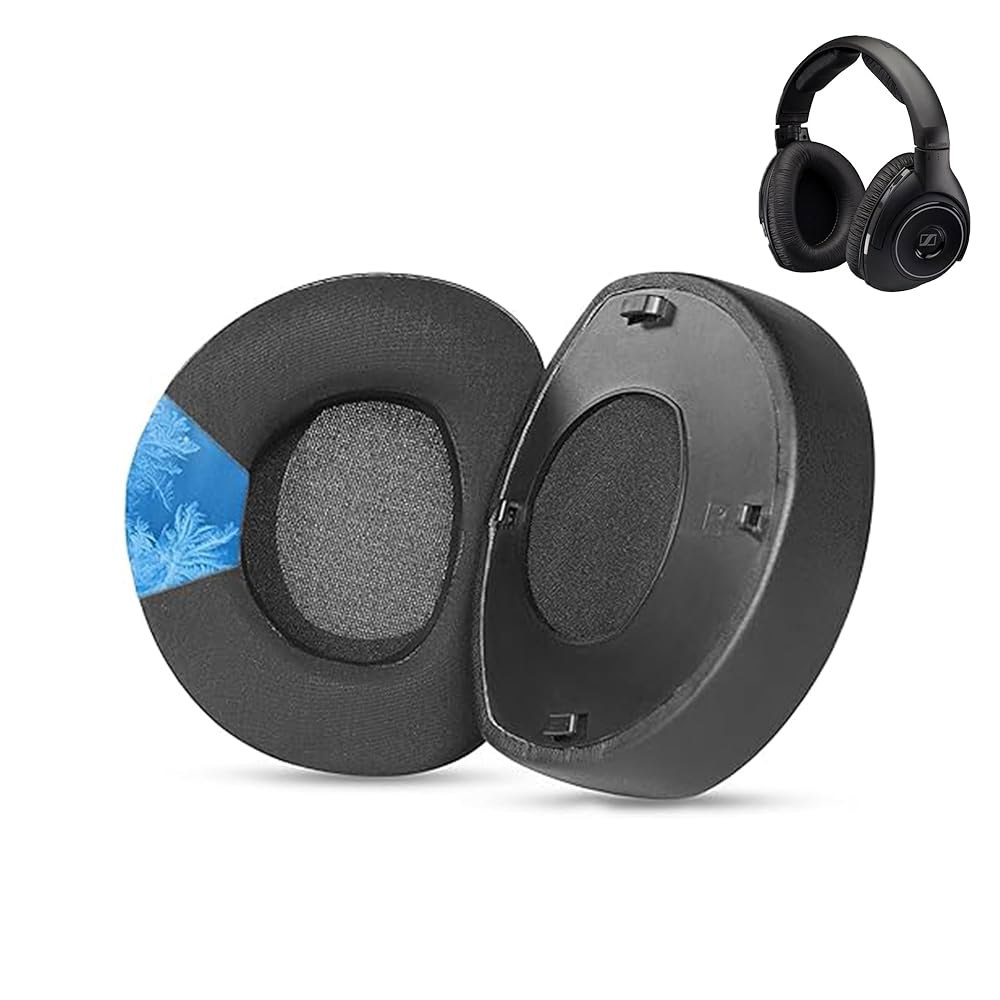 HDR170 헤드폰 교체용 이어패드, RS180, 호환, HDR160과 RS160, 가죽 단백질 RS170, 이어 쿠션 HDR180, HDR170, - 상품 이미지