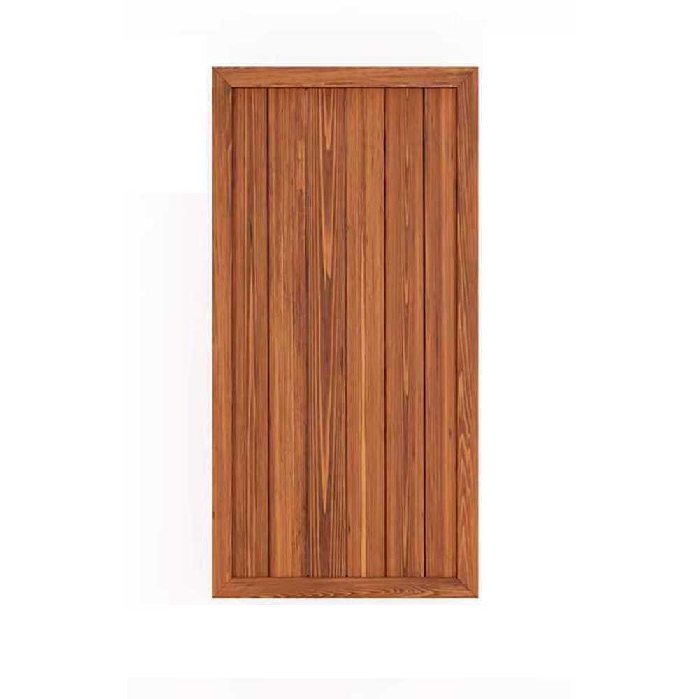 주택 울타리 담장 휀스 담벼락 우드 난간대 정원 마당 가로판 기본형/브라운 60x120cm - 상품 이미지