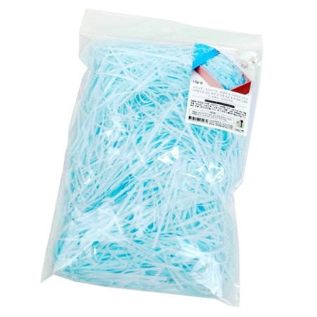 기븐 부직포스타핑 하늘 약13g 포장용스타핑 포장충전재 포장부자재 상자충전재