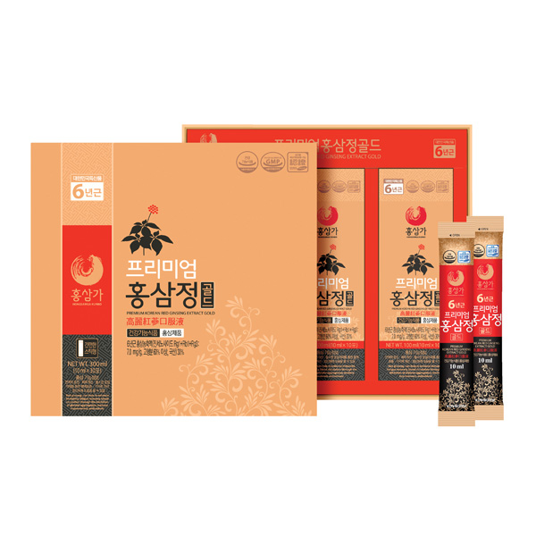 프리미엄홍삼정 스틱 10ml30포 -진안 홍삼100% 농축액 - 상품 이미지