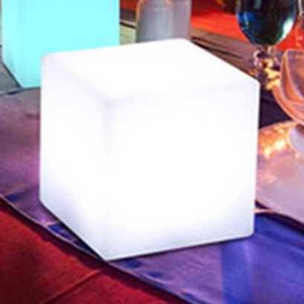 LED 스툴 정육면체 클럽 파티 주점 공원 해변 전시 사각등 10cm 건전지형 - 상품 이미지