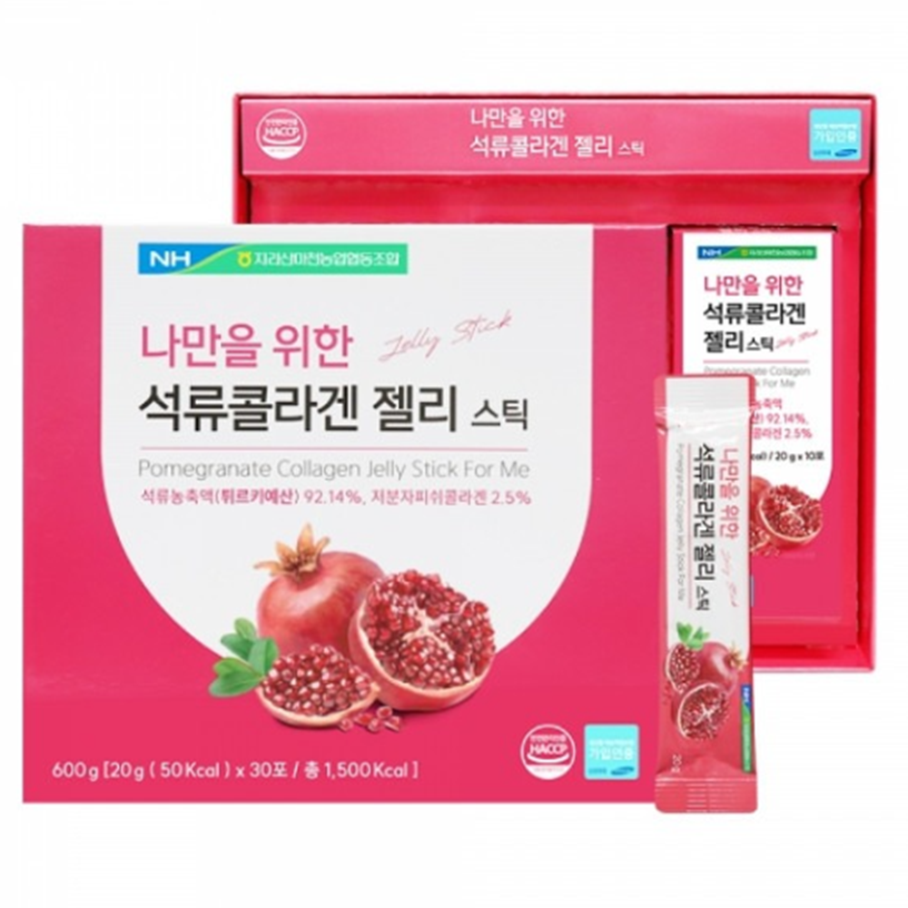지리산마천농협 석류 콜라겐 젤리 스틱 20g 식물성 에스트로겐 엘라그산 30포, 6개 - 상세 이미지 3