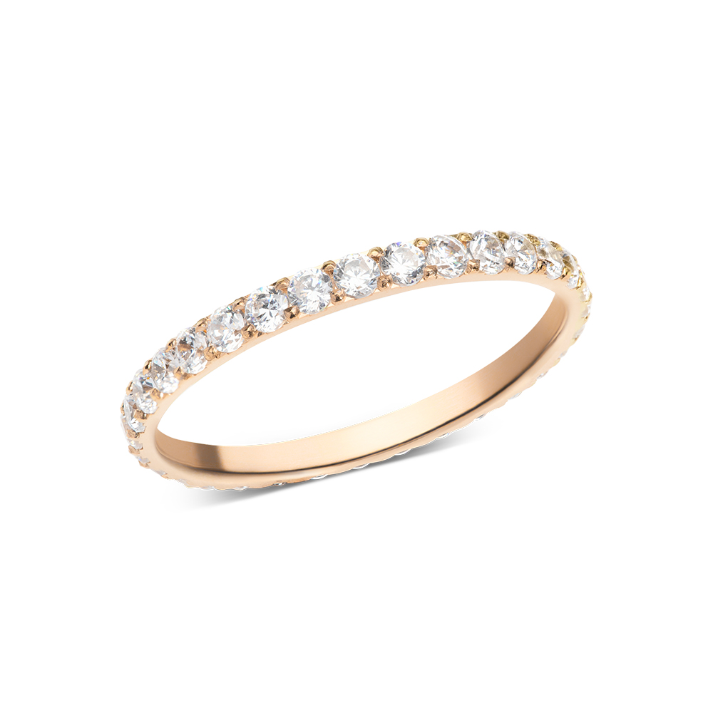 다니엘 웰링턴 MIRELLE ETERNITY RING 2.0mm 큐빅 레이어드 패션반지 - 상품 이미지