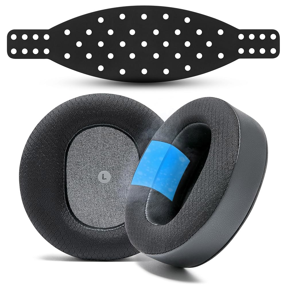 WC Mod Kit Maxwell V2 및 이어패드 Xbox 헤드밴드 편안함 냉동 PS5와 Wicked - 호환되는 Cushions Audeze 블랙 쿨링 실리콘 냉각 향상된 + - 상품 이미지