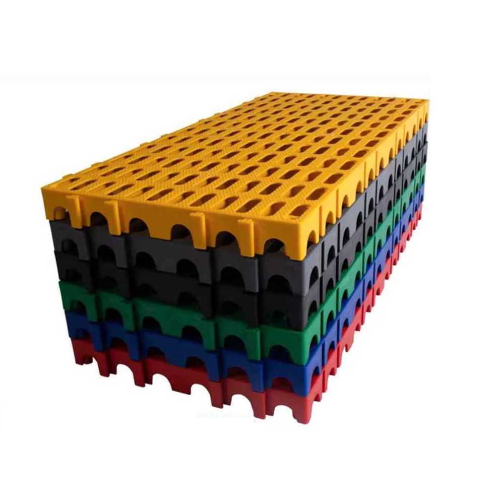 플라스틱 깔판 조립식 창고 바닥 매트 파렛트 블럭 80x40cm 두께5cm - 상품 이미지