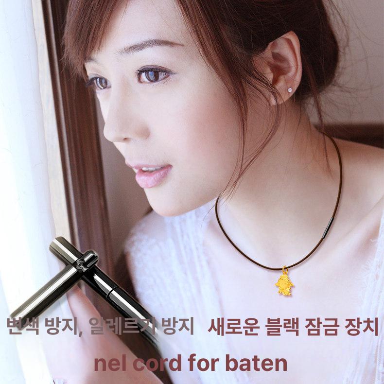 남녀공용 럭셔리 가죽 목걸이줄 하이엔드 펜던트 끈 1.0mm블랙41cm - 상세 이미지 5
