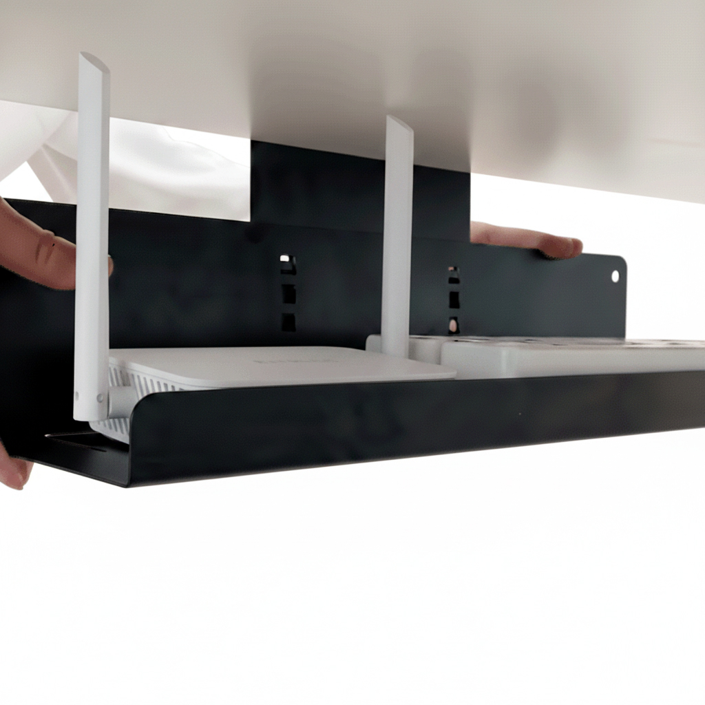 억스 높이조절 멀티탭 거치대 무타공 대형 정리함 보관함 분리형 선반 제품 이미지