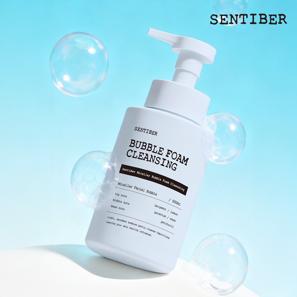 2+1 센티베르 미셀라 대용량 폼클렌징 500ml 저자극 딥클렌징 폼클렌저 약알칼리 세안제 - 상세 이미지 4