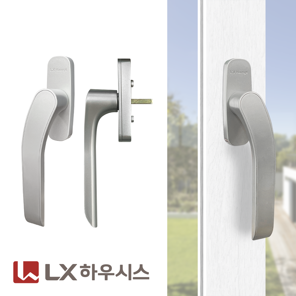 LG LX 엘지지인 하우시스 샷시손잡이 창호 창문 샤시 오토락 스쿼마 레버핸들 중 좌핸들 제품 이미지