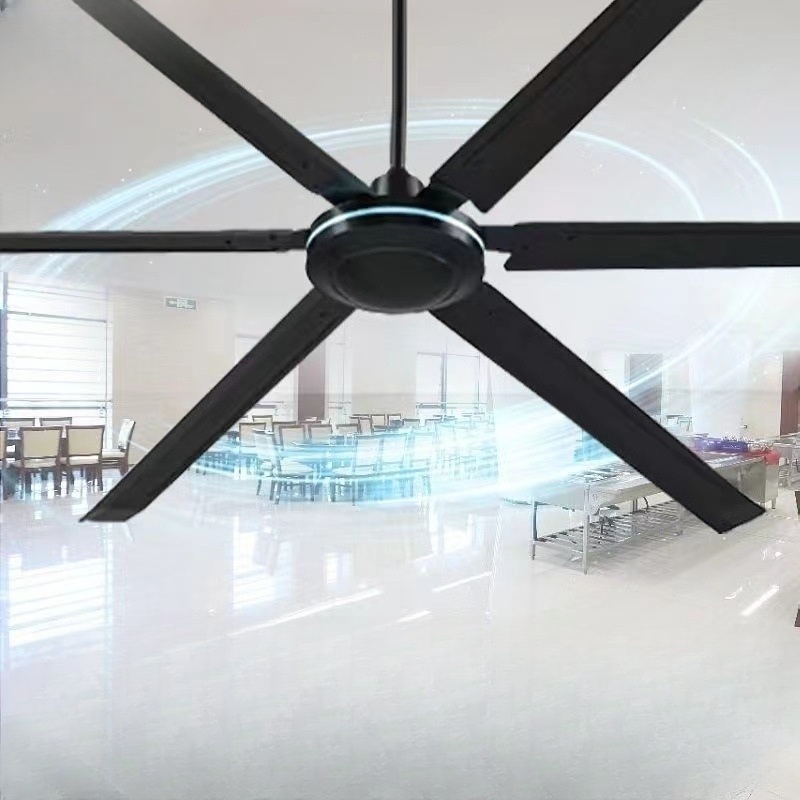 산업용 천정 선풍기 공장 물류창고 대형 HVLS 고효율 저소음 알루미늄 6엽 날개 - 상세 이미지 2