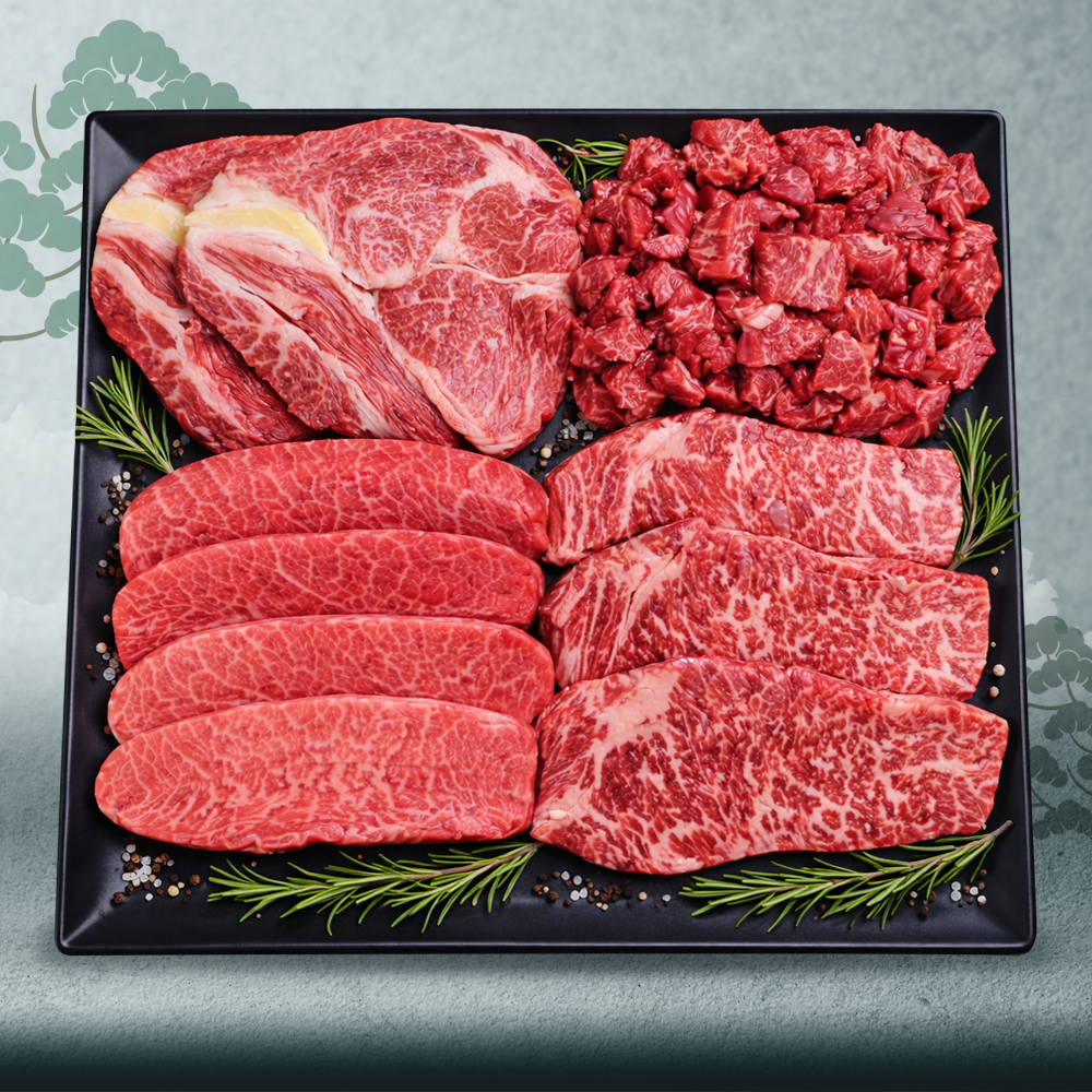 한우선물세트 1등급 등심 채끝 부채살 국거리 1.2kg 한상가득 가정의달 어버이날 명절 추석 설