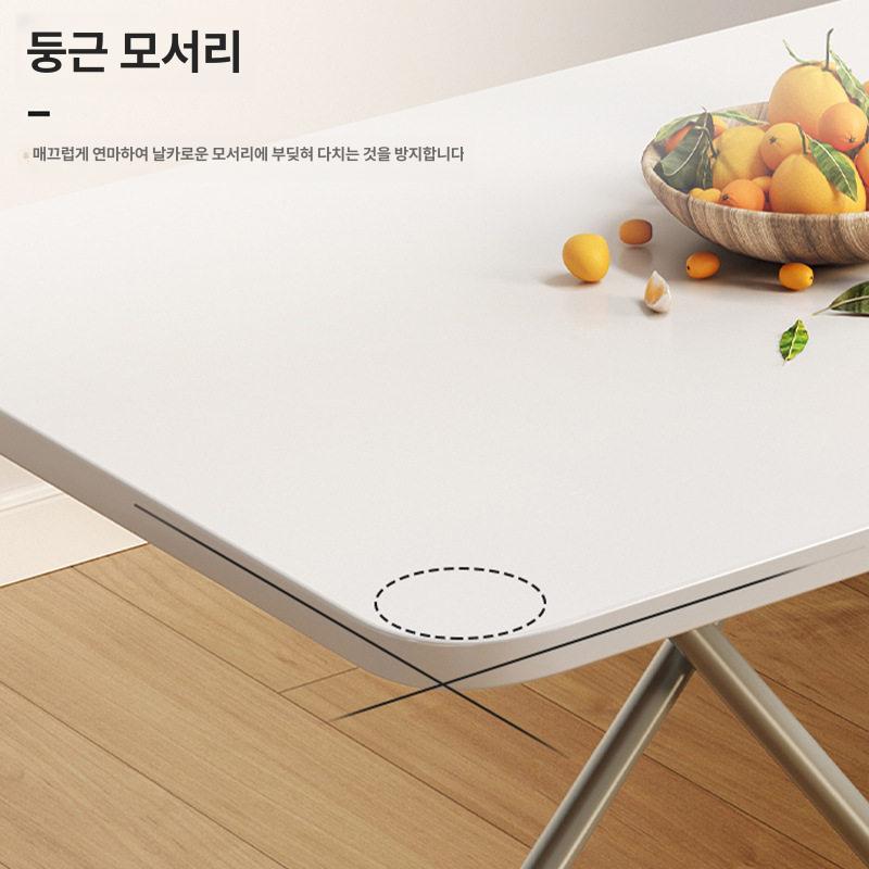 접이식 소형 식탁 간이 야외용 작은 펄화이트 60 x 40x50