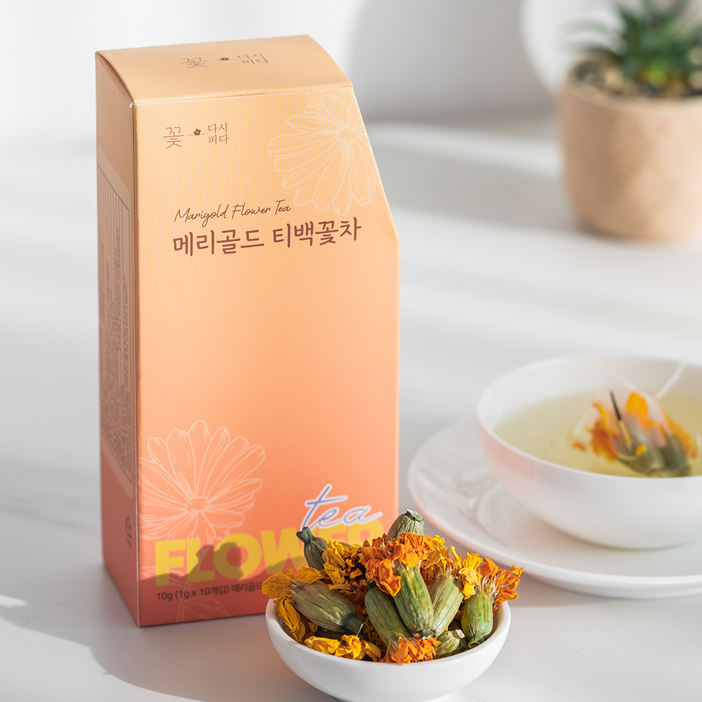 [꽃다시피다] 국내산 수제꽃차 메리골드차 티백차 - 상세 이미지 3