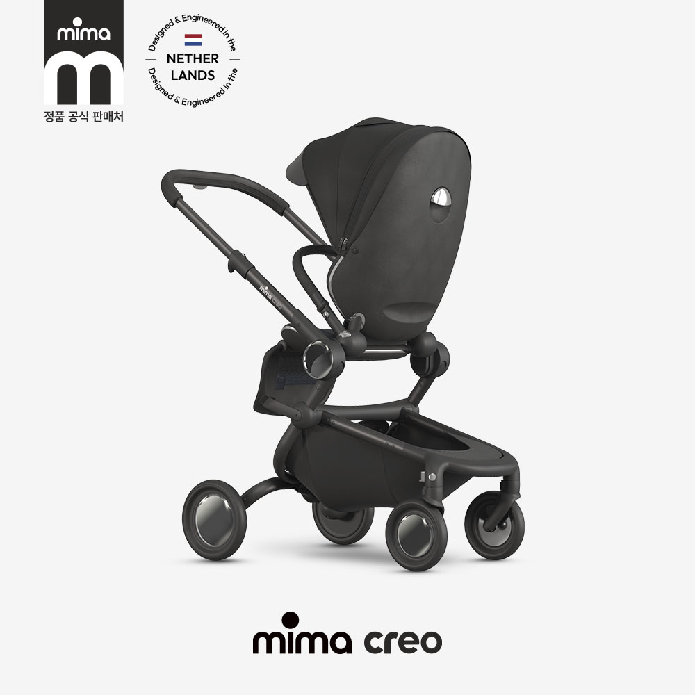 미마 크레오 절충형 유모차 충격완화 소재 시트 블랙