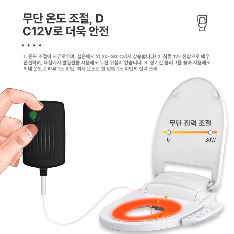 온열 변기 커버 보온 시트 대형 방수 보온 무소음 2m 2m - 상세 이미지 2