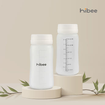 하이비 실리콘 코팅 유리 젖병 240ml 노꼭지 트윈팩 - 상세 이미지 2