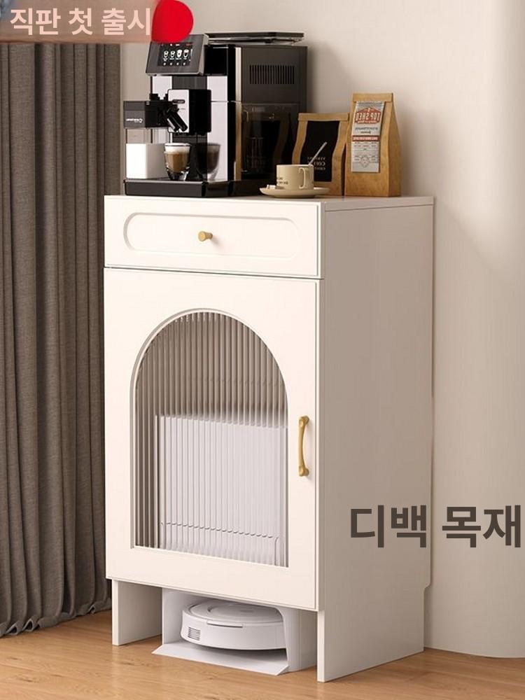 로봇청소기 수납장 틈새 로청장 인테리어 모듈 청소기장 서랍장 - 상세 이미지 4