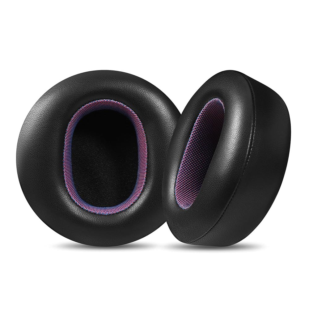 Jomwag 마이크로소프트 서피스 1/2용 내구성 있는 블랙/퍼플 교체용 색상 양가죽 이어패드, sheepskin Black/Purple - 상품 이미지
