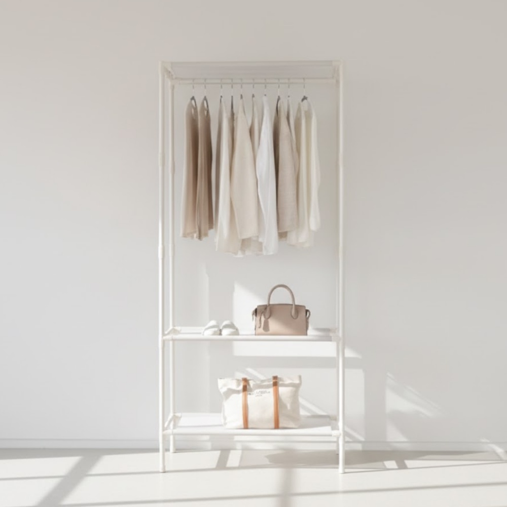 서랍 행거 이동식 시스템행거 스탠드 옷걸이 옷장 2단 수납