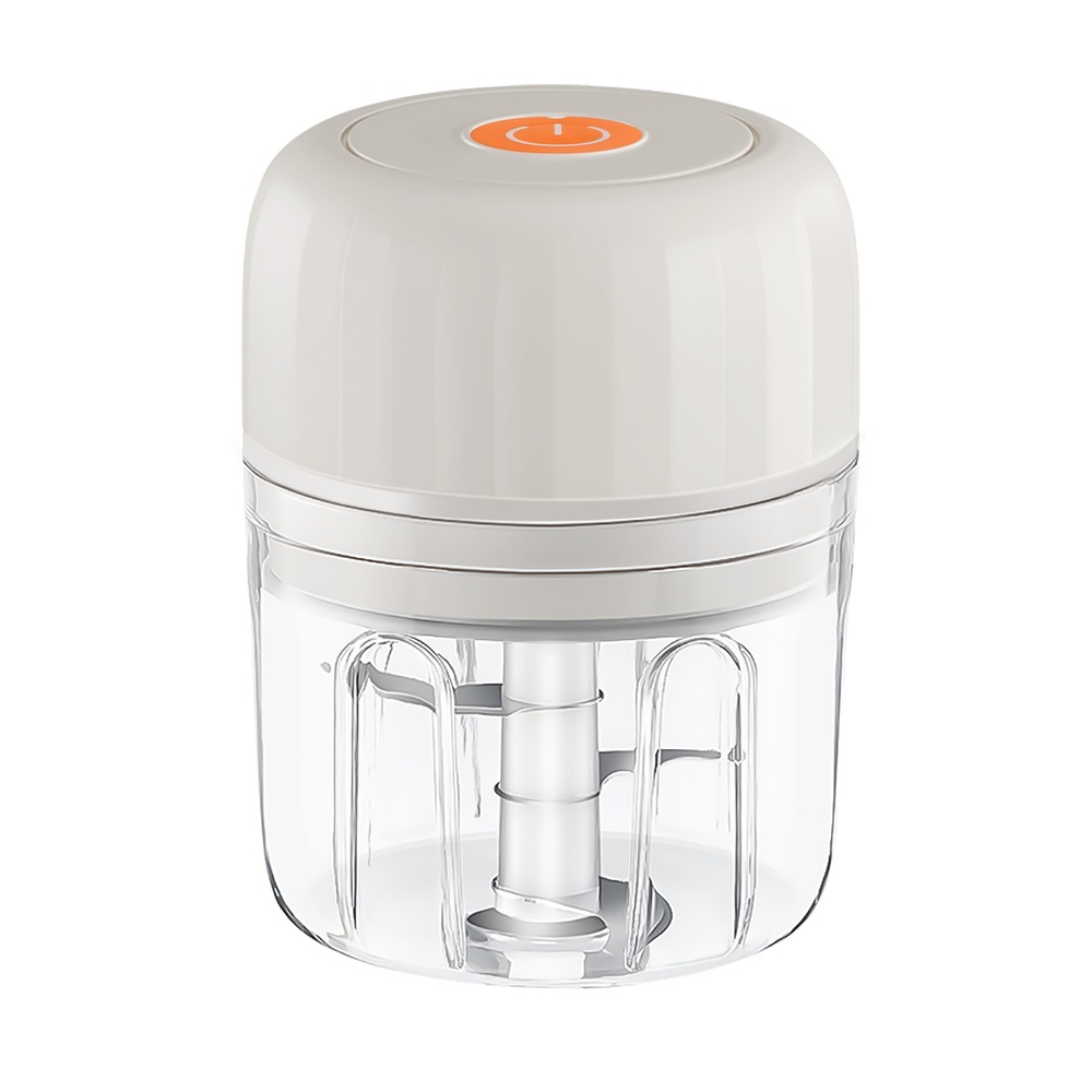 무선 마늘 다지기 고기 야채 분쇄기 믹서기 간편한 버튼식 자동 C타입 충전 대형 300ml - 상세 이미지 4