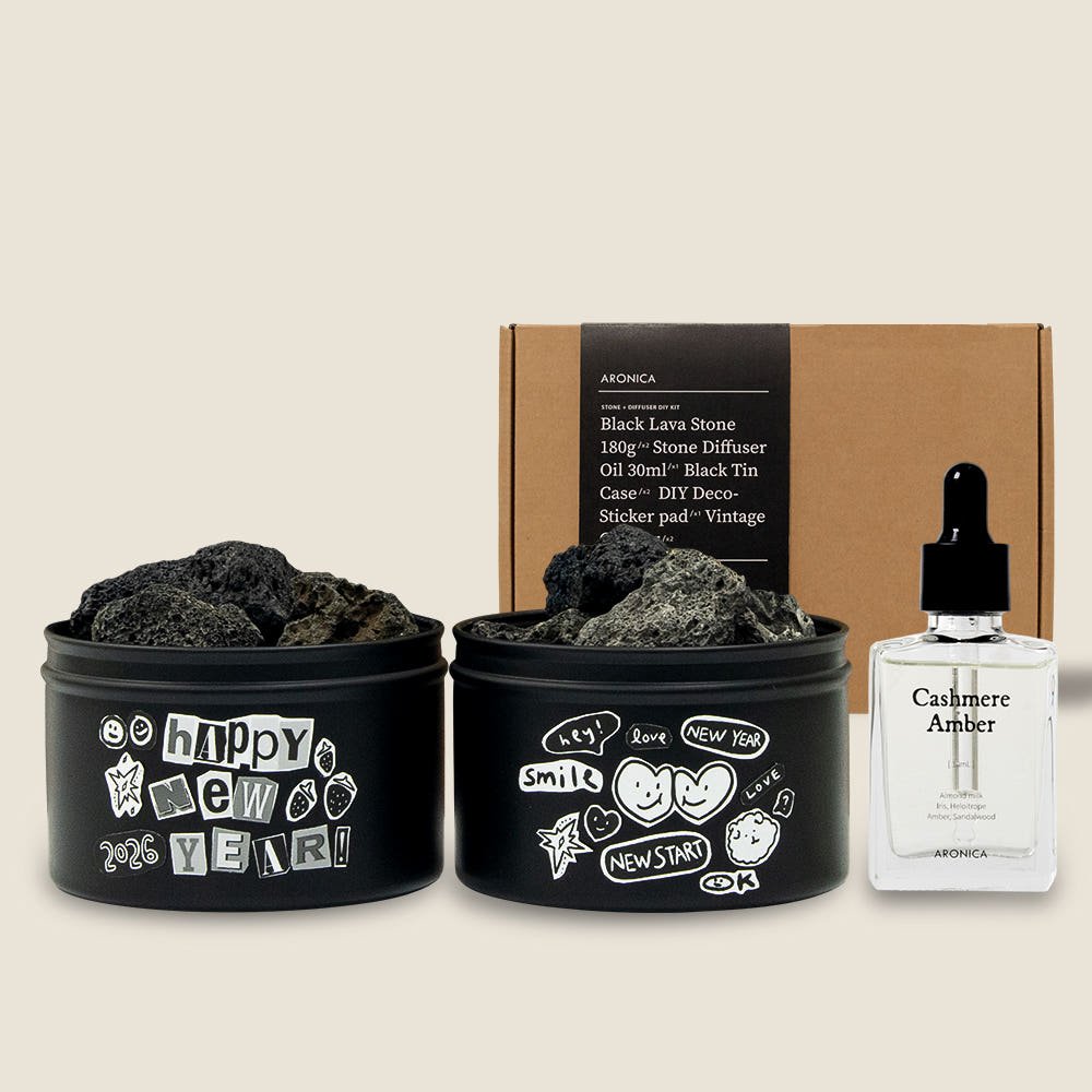 화산석디퓨저 디퓨저현무암 라지 30ml 180g 2P 선물세트 DIY스티커&코스터 - 상세 이미지 5