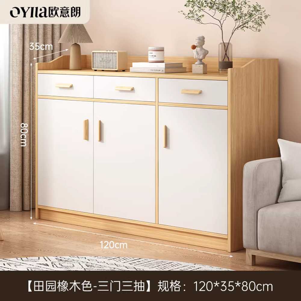 탕비실 서랍장 정수기다이 펜트리 하부장 커피머신 120x34x90cm 3문 3서랍 아이보리 이미지 7