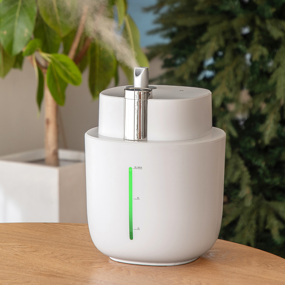 듀플렉스 대용량 가습기 6L 사무실 탁상용 거실 무소음 안방 책상 가정용 저소음 무드등