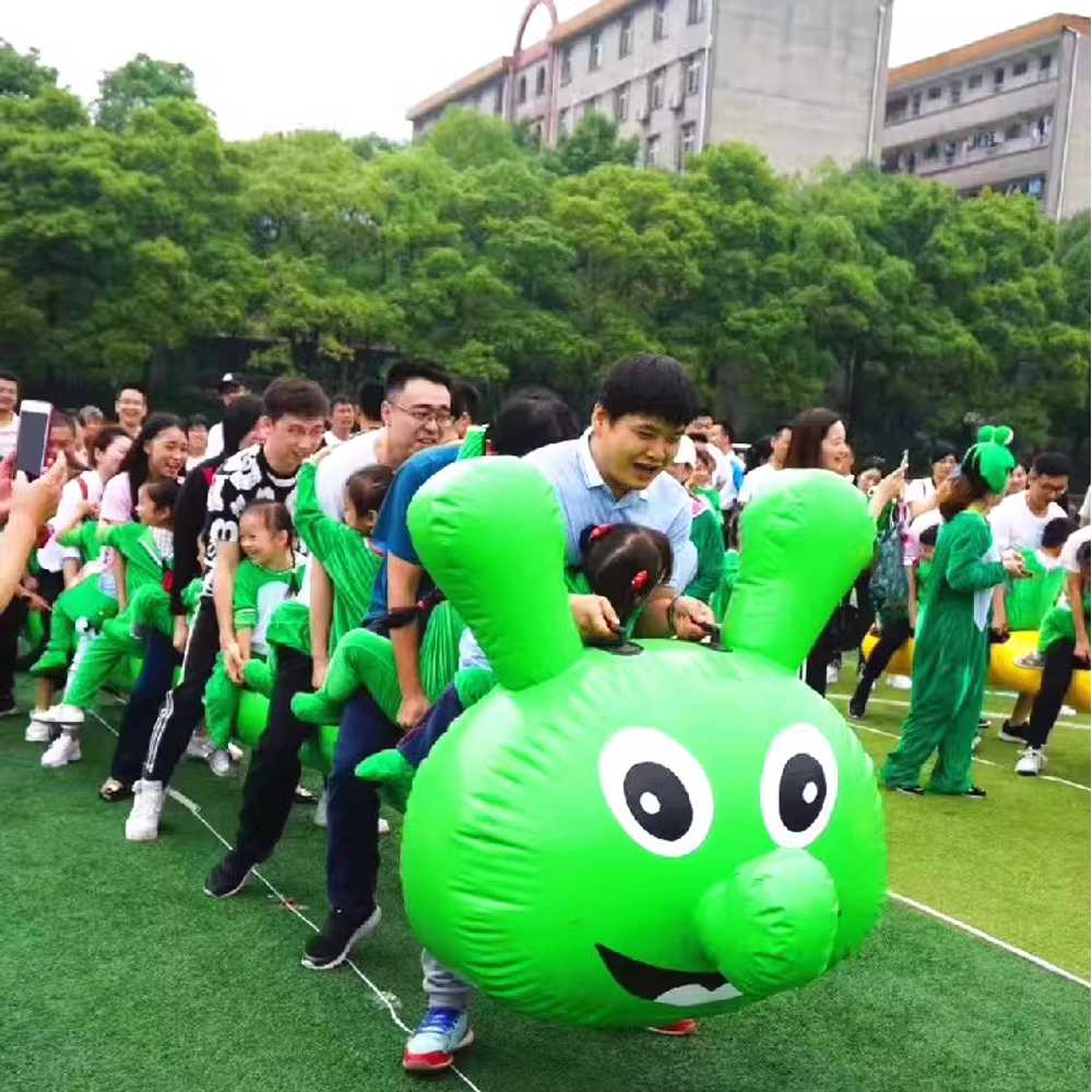 농구 에어바운스 골대 교회 운동회 야유회 풍선 행사 어린이용 애벌레 6인용 / 에어펌프 - 상세 이미지 3