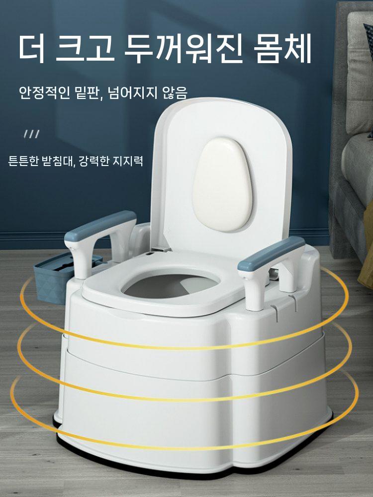 캠핑용 야외 대변기 소변통 접이식 임시 기본 차박변기 - 상세 이미지 4