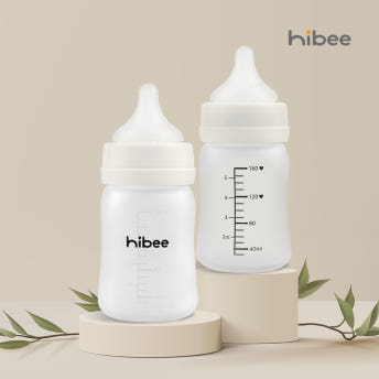 하이비 실리콘 코팅 안심 유리젖병 160ml 트윈팩 - 상세 이미지 2