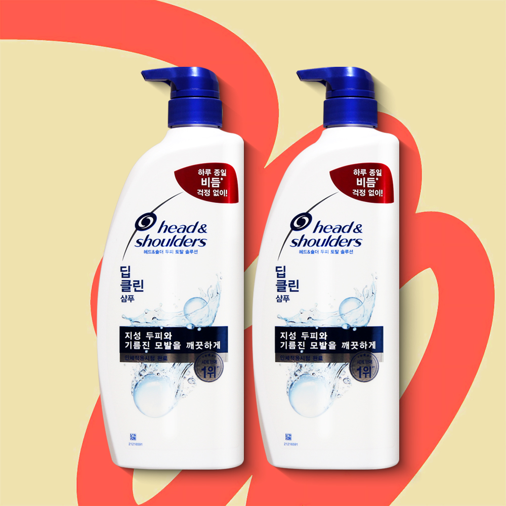 헤드앤숄더 딥클린 샴푸 850ml 2개 비듬샴푸 가려움 가려운두피 지성 이미지 1